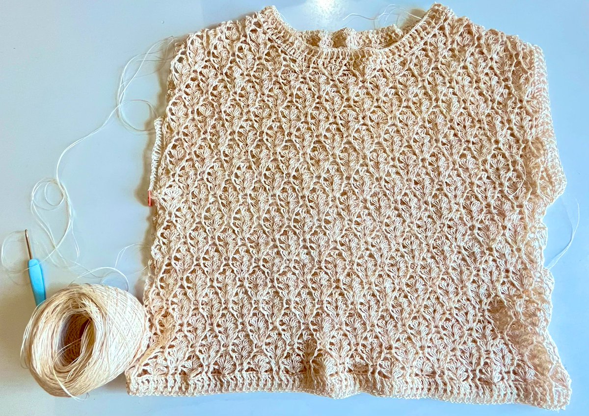 あと袖のリブで完成！
毛糸だま2025春号