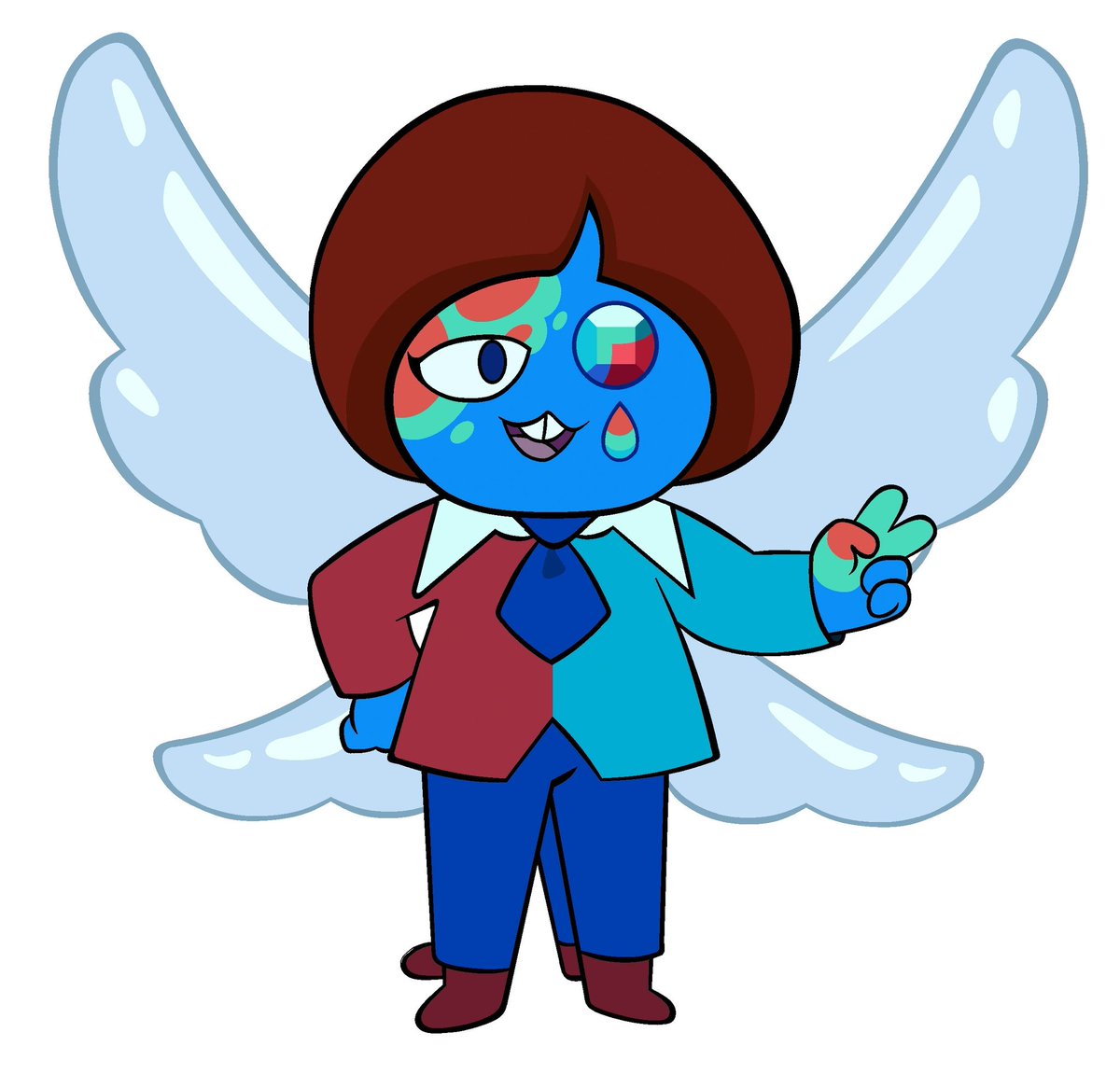 beatreferences's tweet photo. Bluebird Azurite from Steven Universe a character inspired in The Beatles https://t.co/WCI0hcM4cZ