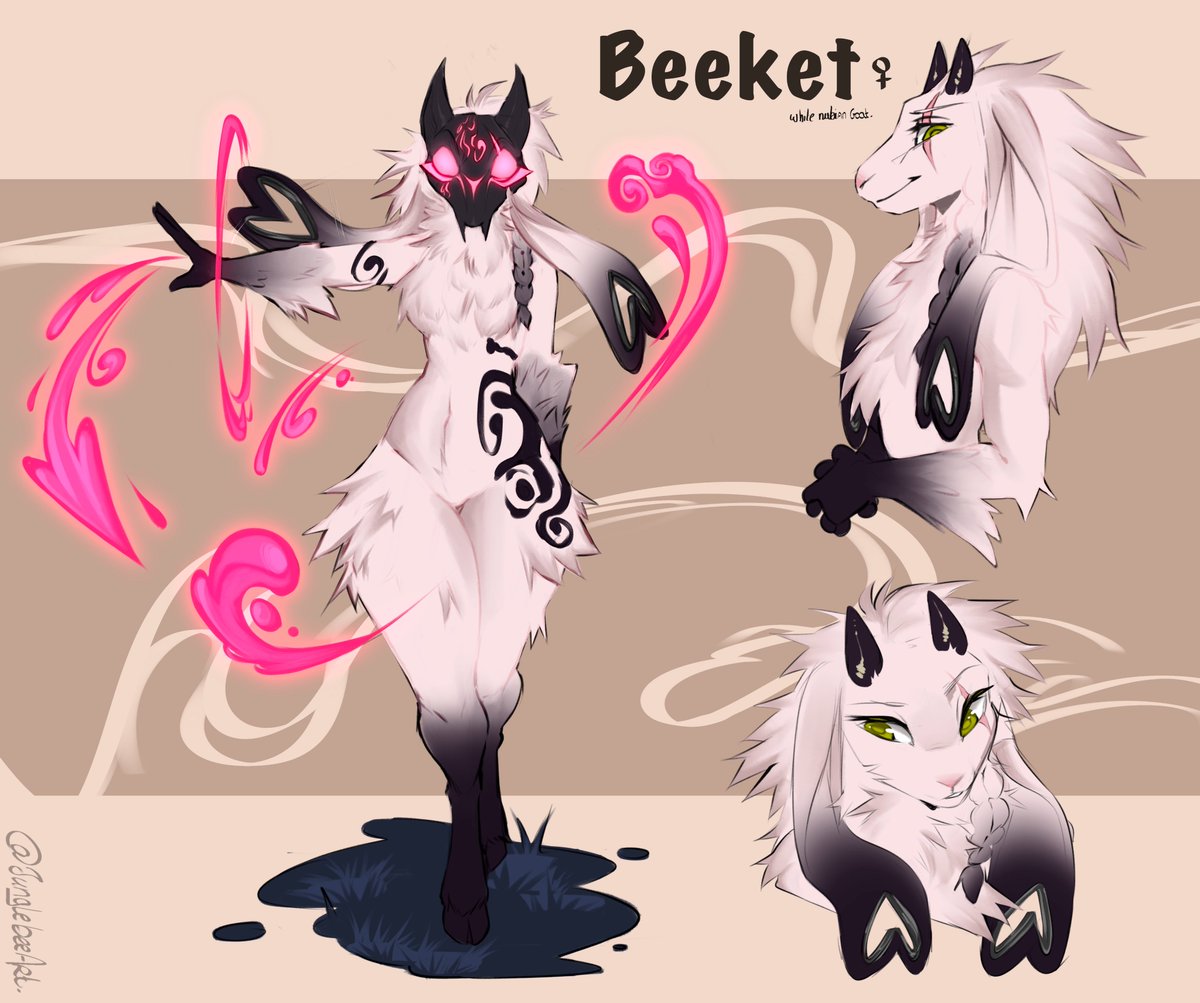 ✧Beeket✧
I present to you Beeket my White Nubian goat! She has an ongoing lore. <3
