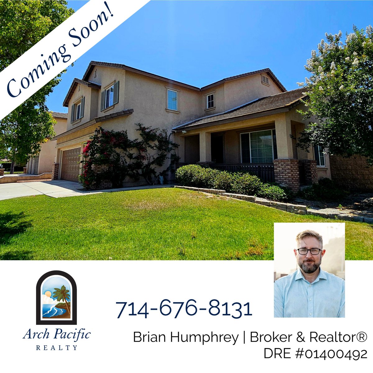 Coming Soon is this 5 bed, 3 bath, 2988 sq ft home, with a 3 car garage! Seconds away from Dairyland Park and no HOA in Eastvale, Ca! Offered at $950,000 🏡 #eastvaleca #coronaca