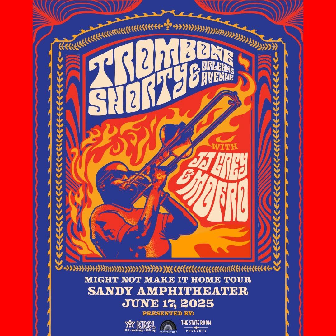niccodriver's tweet image. A little bit of New Orleans in Utah tonight. @Tromboneshorty.