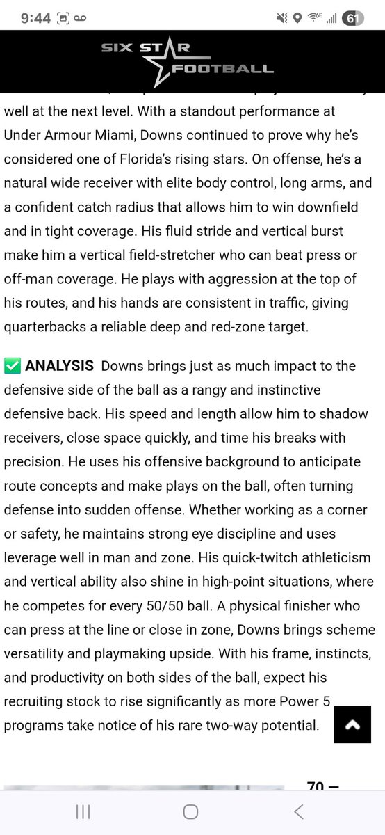 Damani Downs (@damani1010) on Twitter photo Thank you for the article <a href="/sixstarfootball/">Six Star Football | PLUS+</a> <a href="/Rosegreennorman/">Manofstill21</a> <a href="/_MNVikings/">Miami Norland HS Football</a> <a href="/Rivals/">Rivals</a> @On3Recruits <a href="/CoachBanks2008/">Gary Banks</a> <a href="/247recruiting/">247Sports Recruiting</a> Thank you for the article <a href="/sixstarfootball/">Six Star Football | PLUS+</a> <a href="/Rosegreennorman/">Manofstill21</a> <a href="/_MNVikings/">Miami Norland HS Football</a> <a href="/Rivals/">Rivals</a> @On3Recruits <a href="/CoachBanks2008/">Gary Banks</a> <a href="/247recruiting/">247Sports Recruiting</a>