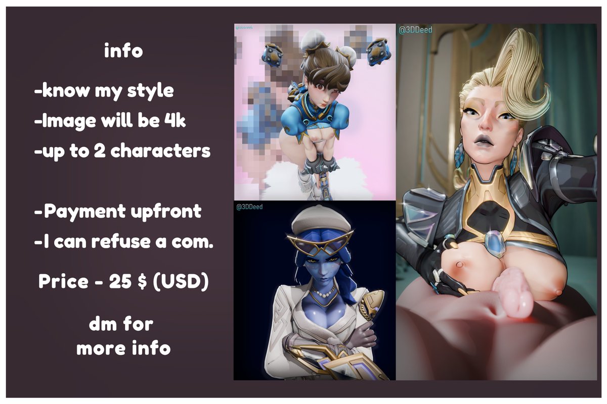 3DDeed 🔞 Commissions Open tweet media