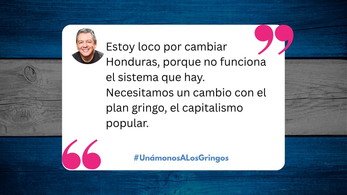 SoyChanoRivera's tweet photo. Mi visión es que Honduras cambie, que tengamos un nuevo camino uniéndonos a los gringos. 🇭🇳🇱🇷
#Honduras #ExploráElCambio
#UnámonosalosGringos
#NuevoCamino #DC #ChanoRivera #ChanoPresidente #CambioZ #ChanoEscucha https://t.co/3ovGKMxYbV