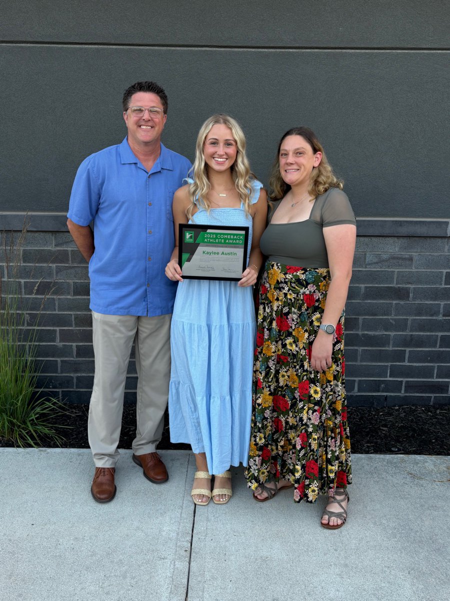 Great evening celebrating Kaylee as our Hendricks Regional Health Comeback Athlete Award winner tonight. Congrats Kaylee!