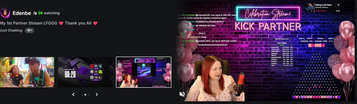 Thank you everyone that came and congratulated me on my 1st kick partner stream 💕 

Thank you <a href="/KickStreaming/">Kick</a> for the front page love 

Thanks for the gifted subs, chatters and lurkers.
I had fun playing fornite with <a href="/ItzJaysosa/">ItzJaysosa</a> and my mods cookie and Lauren.

We raided our to