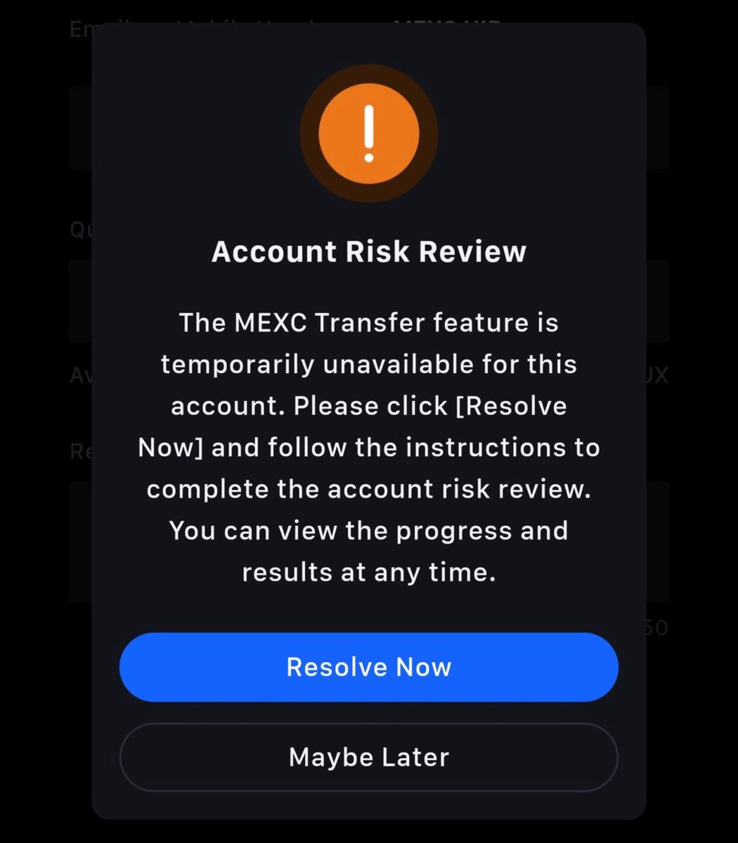 hamzybtc's tweet photo. Thousands are currently seeing this message on MEXC.

Looks like they’re prepping an exit, just like FTX.

The more funds you keep there, the greater the risk of losing them all.

If you’re not watching this closely, you might be giving your money away.

Stay safe out here.

#Crypto #MEXC