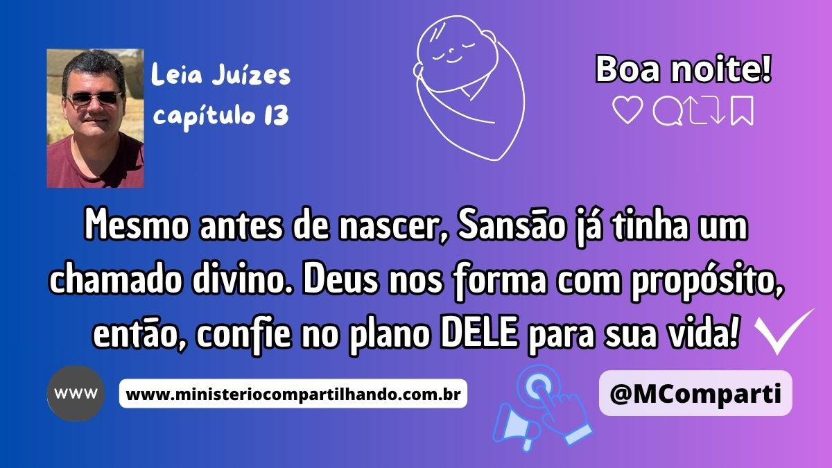 MComparti's tweet photo. Graça, Paz e Alegria! Leia Juízes 13

Mesmo antes de nascer, Sansão já tinha um chamado divino. Deus nos forma com propósito, então, confie no plano DELE para sua vida!

Boa noite!

#CompartilhandoNaWeb #Bíblia #chamado #propósito #confiar #Juízes #DeuséFiel #BoaNoite https://t.co/uDUvWAQ6Y9