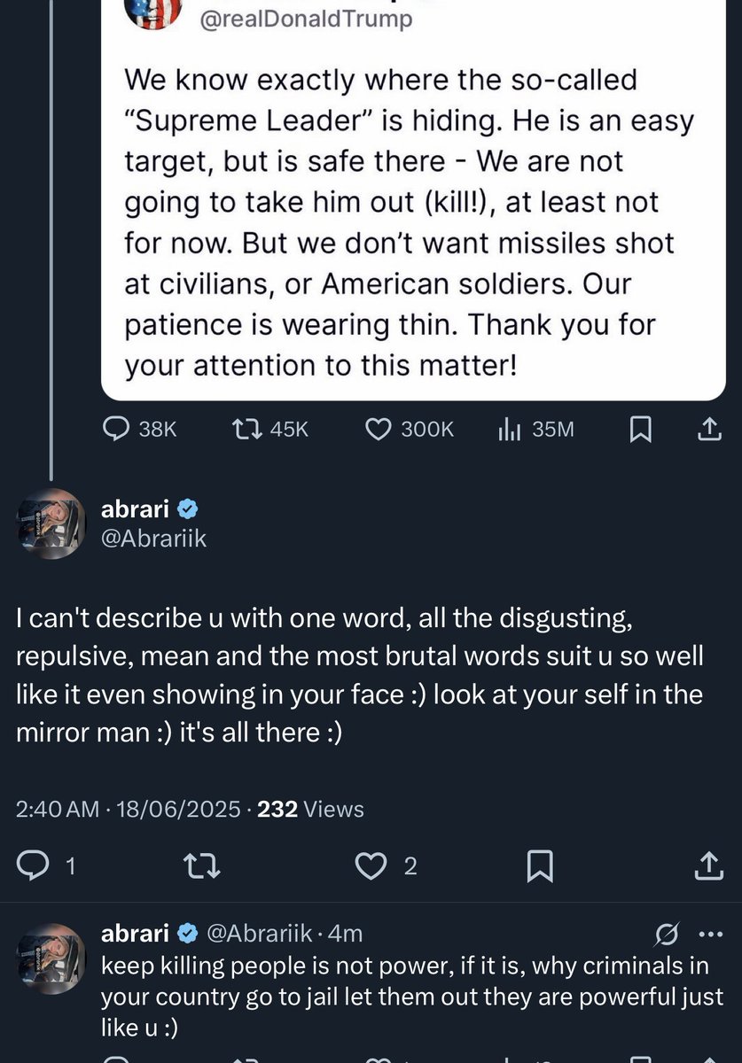 Abrariik's tweet photo. @BushBuster1984 @realDonaldTrump Rigged !!!!! I commented and he deleted it https://t.co/pNE75VbobY
