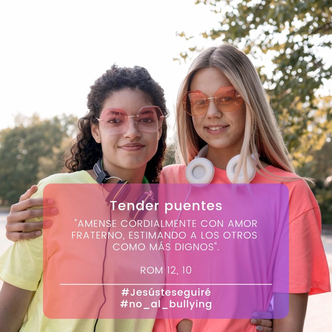 Pablo_Garegnani's tweet photo. La escuela educa, orienta y promueve valores. No obstante, no está exenta de problemas y dificultades. El acoso escolar es una realidad que exige un trabajo constante. La palabra de Dios ofrece orientaciones que nos llevan a tender puentes de encuentro. https://t.co/y5EVr5cm8t