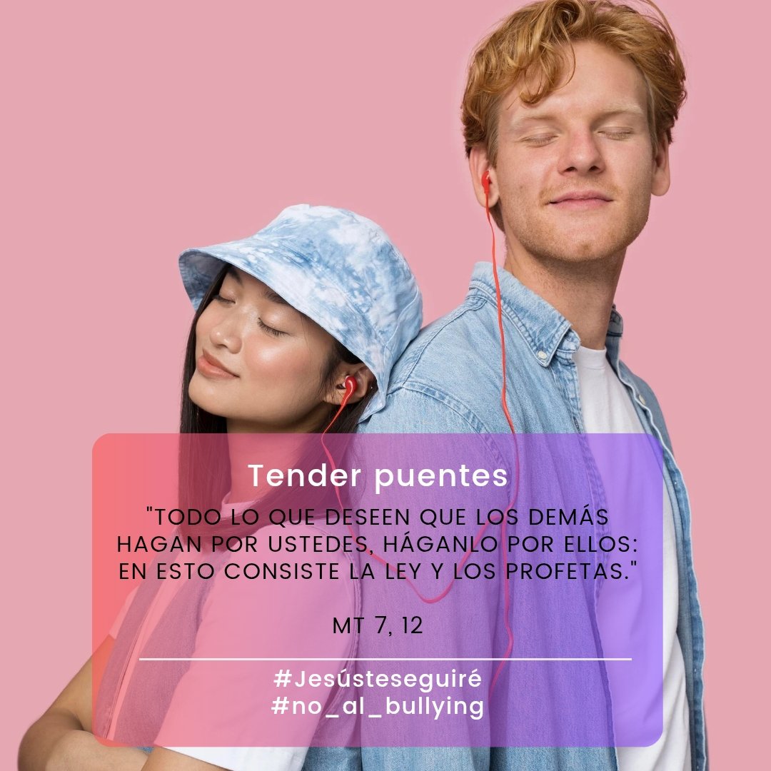 Pablo_Garegnani's tweet photo. La escuela educa, orienta y promueve valores. No obstante, no está exenta de problemas y dificultades. El acoso escolar es una realidad que exige un trabajo constante. La palabra de Dios ofrece orientaciones que nos llevan a tender puentes de encuentro. https://t.co/y5EVr5cm8t