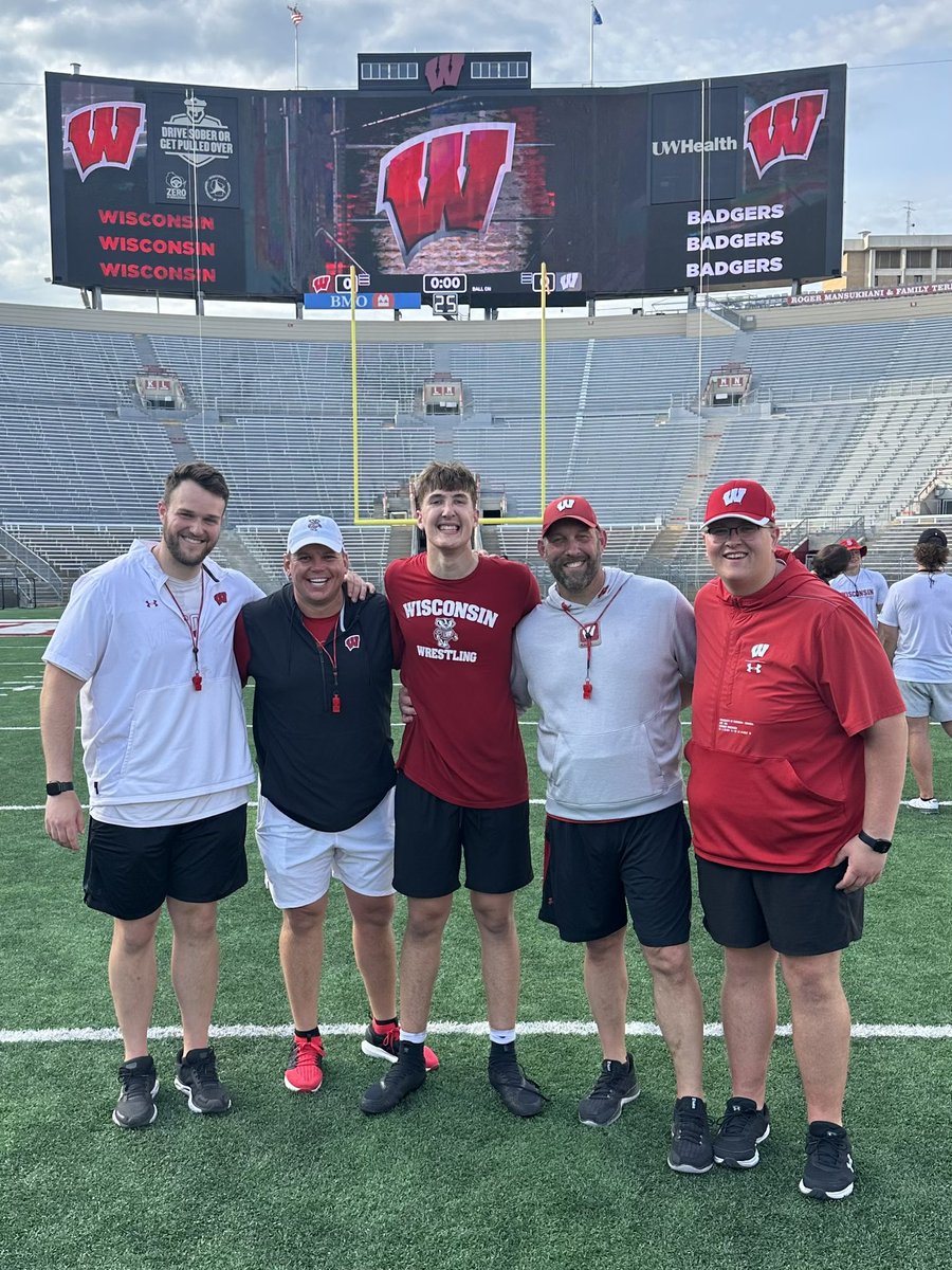 Ethan McIntosh (@ethan_mcint77) on Twitter photo After a great camp and talk with <a href="/CoachFick/">Luke Fickell</a> and <a href="/CoachBlaz/">AJ Blazek</a> I’m extremely blessed to announce that I have received an offer from the University of Wisconsin! #jumparound
<a href="/CoachHeeman/">Zack Heeman</a> <a href="/CaseyRabach_61/">Casey Rabach</a> <a href="/JaredThompsonUW/">Jared Thompson</a>
<a href="/CatsCoachRiley/">Andrew Riley 🏈</a> <a href="/CoachWottreng/">Alex Wottreng</a> <a href="/CoachPeterson21/">CoachPeterson2138</a> After a great camp and talk with <a href="/CoachFick/">Luke Fickell</a> and <a href="/CoachBlaz/">AJ Blazek</a> I’m extremely blessed to announce that I have received an offer from the University of Wisconsin! #jumparound
<a href="/CoachHeeman/">Zack Heeman</a> <a href="/CaseyRabach_61/">Casey Rabach</a> <a href="/JaredThompsonUW/">Jared Thompson</a>
<a href="/CatsCoachRiley/">Andrew Riley 🏈</a> <a href="/CoachWottreng/">Alex Wottreng</a> <a href="/CoachPeterson21/">CoachPeterson2138</a>