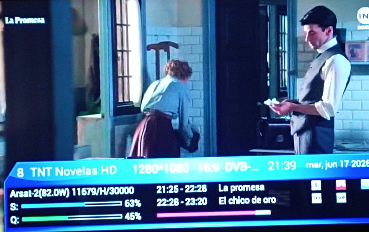 OpcionFta's tweet photo. Nuevo canal FTA en 81w
Sat: Arsat-2
TP: 11679/30000/H
ID: TNT Novelas HD
Q: fuerte
Observaciones: canal de telenovelas en español https://t.co/XnhTA8Lk9Y