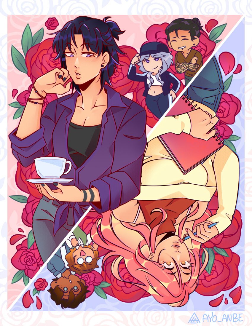 Webtoon Original Girlfriend Manuel Fanart~ 🌷🪻🌷🪻

#webtoon #fanart