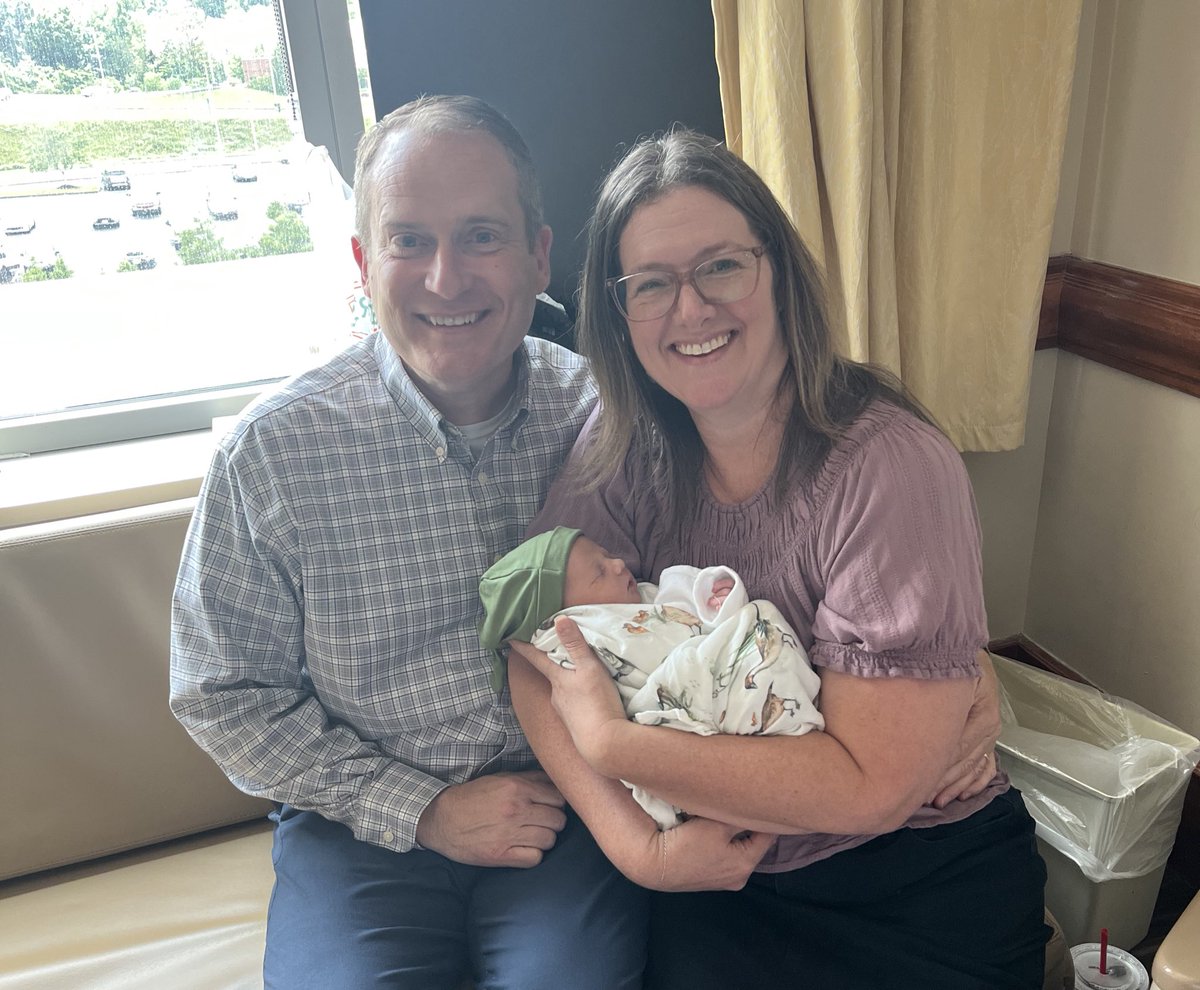 A joy to welcome a little one to one of the young families in our  Church. My wife’s favorite kind of visit.