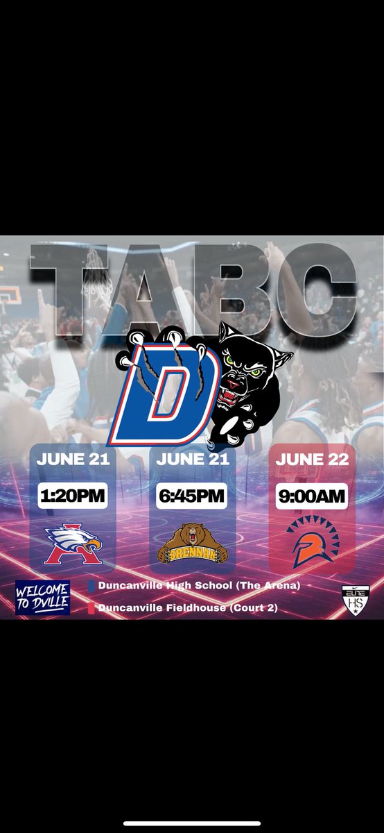 CJ Smith (@cjsmith_5) on Twitter photo My schedule for TABC this weekend π
<a href="/DuncanvilleBB/">Duncanville High School Boys Basketball π</a>
<a href="/Texasimpact413/">Texas Impact 4:13</a>
<a href="/TexasImpactNATL/">Texas Impact 17U National</a> My schedule for TABC this weekend π
<a href="/DuncanvilleBB/">Duncanville High School Boys Basketball π</a>
<a href="/Texasimpact413/">Texas Impact 4:13</a>
<a href="/TexasImpactNATL/">Texas Impact 17U National</a>