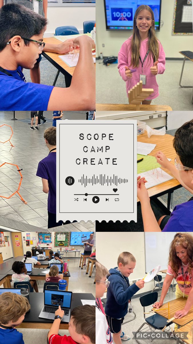Day 2 of #SCOPECampCREATE was exciting! Campers were building bridges, experimenting with balance and gravity, designing and building digitally in 3D, &amp; navigating obstacles with drones! #STEAM #CuriousCreativeConnected #wearemckinney #misdgt