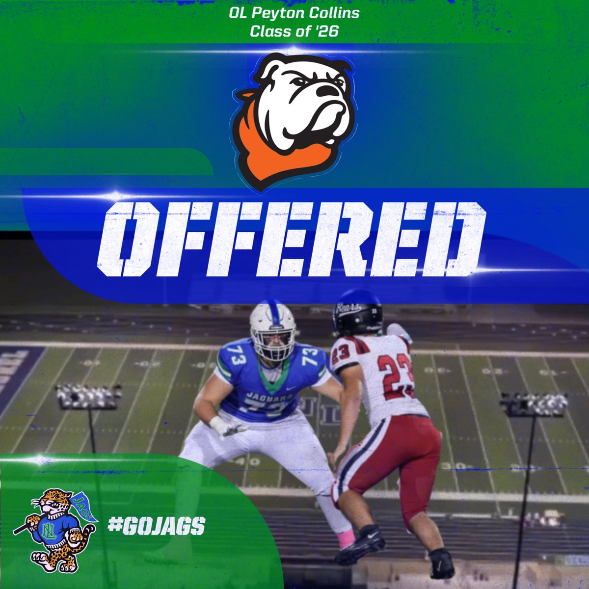 North Laurel Jaguars Football (@nljagsfootball) on Twitter photo Congratulations to ‘26 OL Peyton Collins on receiving an offer from Union Commonwealth! <a href="/peyton_collins1/">Peyton Collins 2026</a> <a href="/UnionBulldogFB/">Union Football</a> Congratulations to ‘26 OL Peyton Collins on receiving an offer from Union Commonwealth! <a href="/peyton_collins1/">Peyton Collins 2026</a> <a href="/UnionBulldogFB/">Union Football</a>
