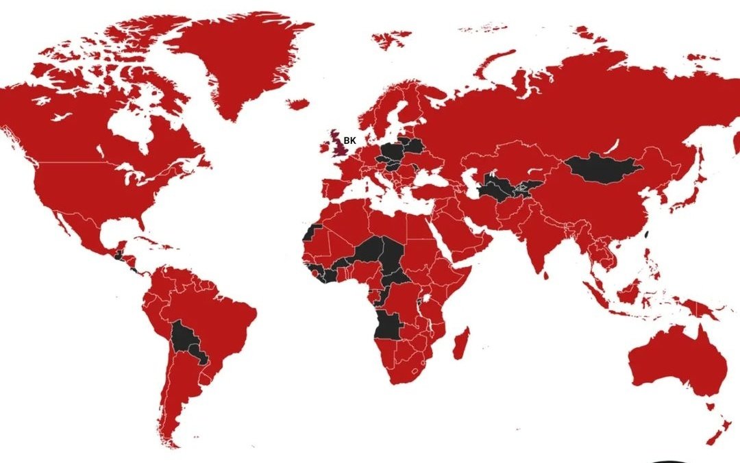 Britanya tarafından işgale uğrayan ülkeler.