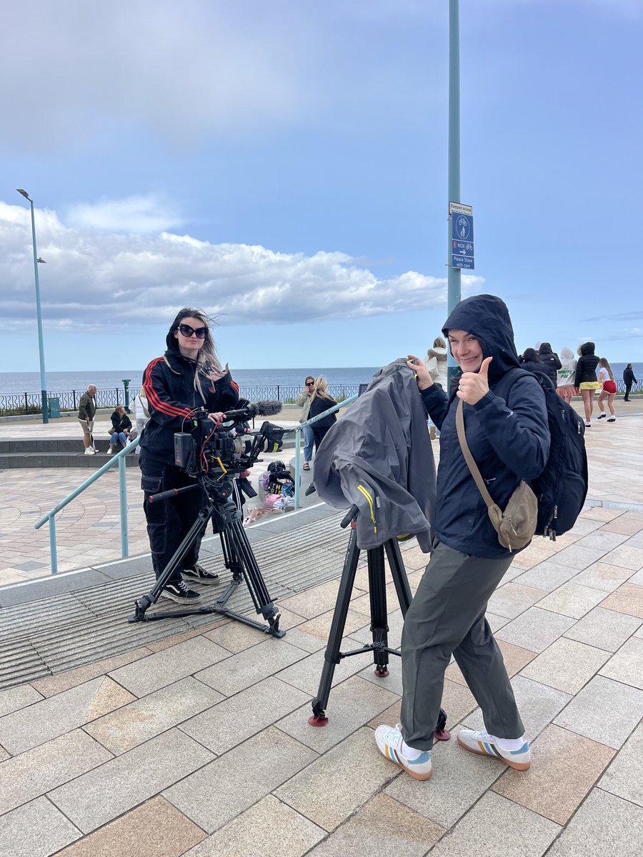 On locations for Sky Arts 

Dodging the rain and eating fish and chips 

—