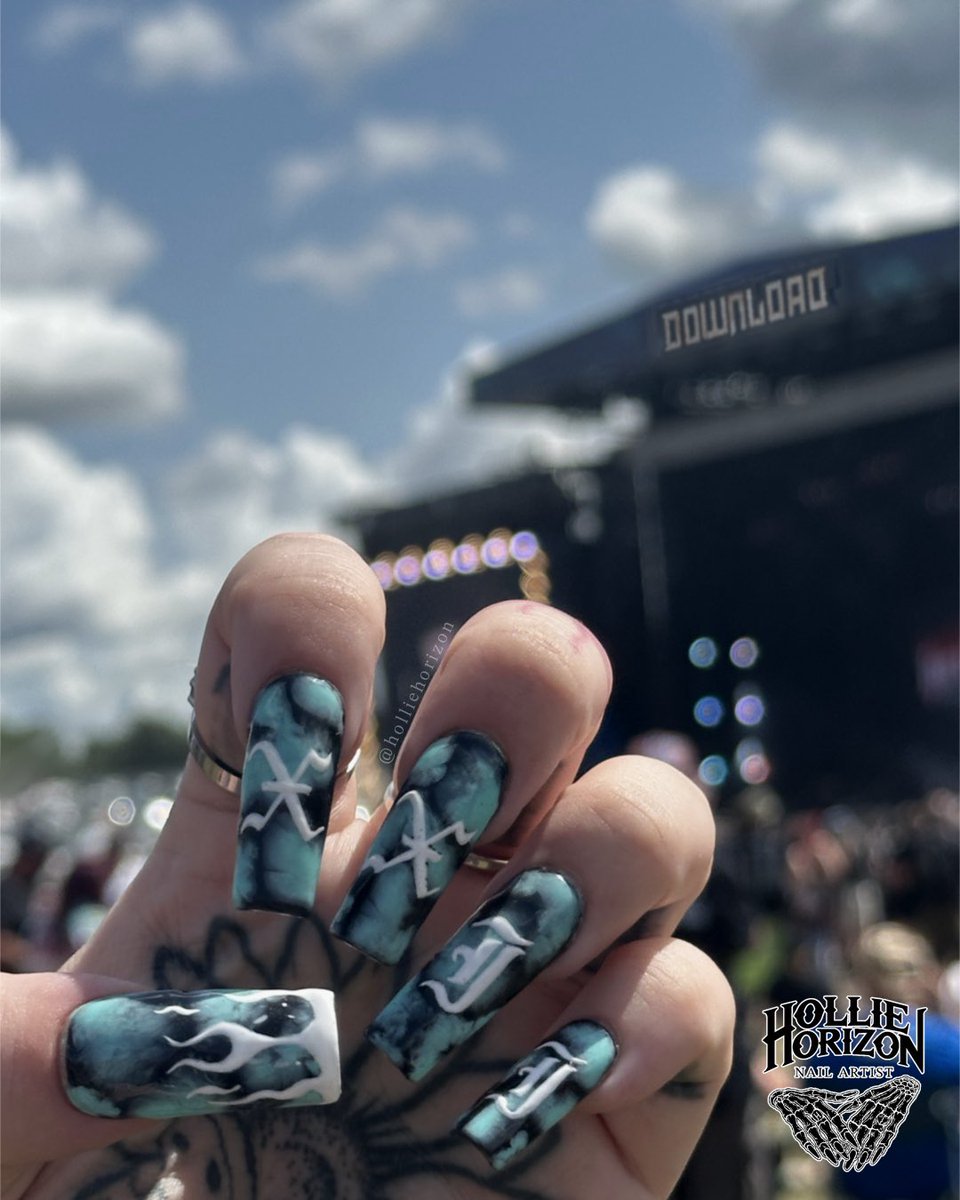 the <a href="/DownloadFest/">Download Festival</a> nails 💅🏻 

(<a href="/holliehorizon/">Hollie Horizon</a> on IG/TikTok)