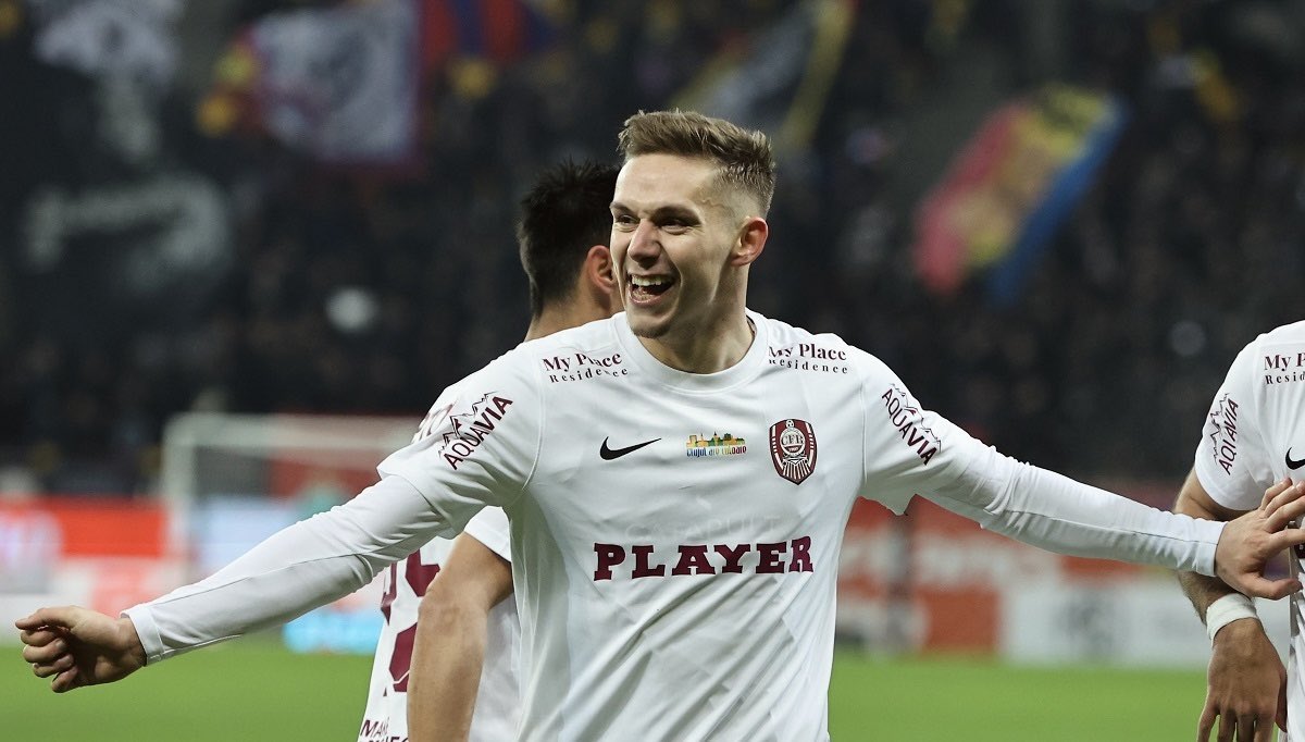 FootProspector's tweet photo. Louis Munteanu 🇷🇴(02) | Tras marcar 45 goles en las tres últimas temporadas en Rumanía, está para probarse en un escalón competitivo mayor.

Goleador puro. Finalizador potente, agresivo en los desmarques y que condiciona defensas. Debe mejorar su aporte asociativo y sin balón. https://t.co/dbNDYjvsOF