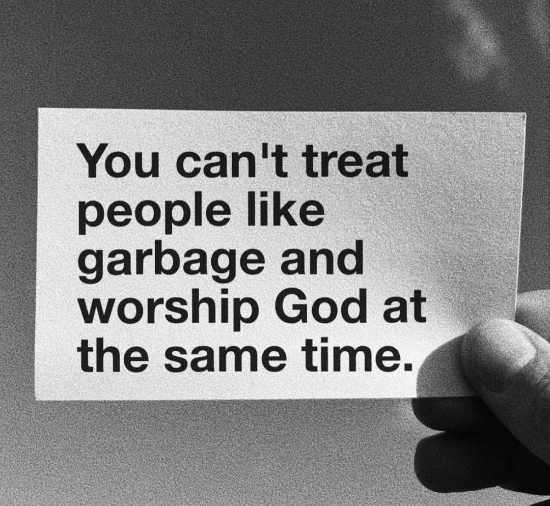 StanFreethinker's tweet photo. How can you claim to love the Creator you've never seen, yet treat the Creator's creatures—whom you see every day—like garbage 🤔🤔.🦅 https://t.co/3r298H4thc