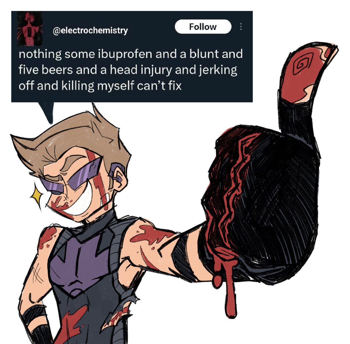 MkWelll's tweet image. #hawkeye