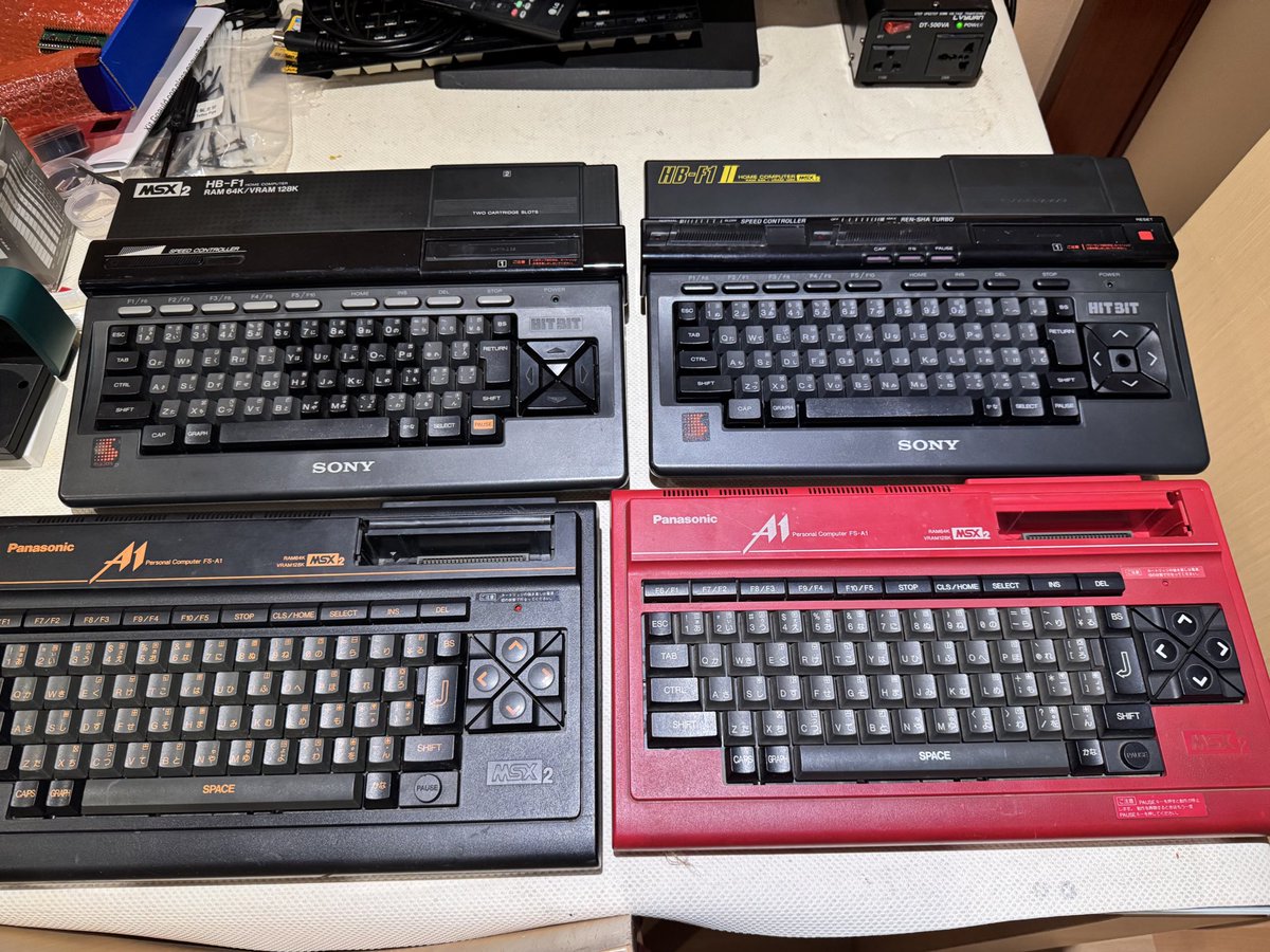 Probando los #msx  A1 y los F1 de SONY
