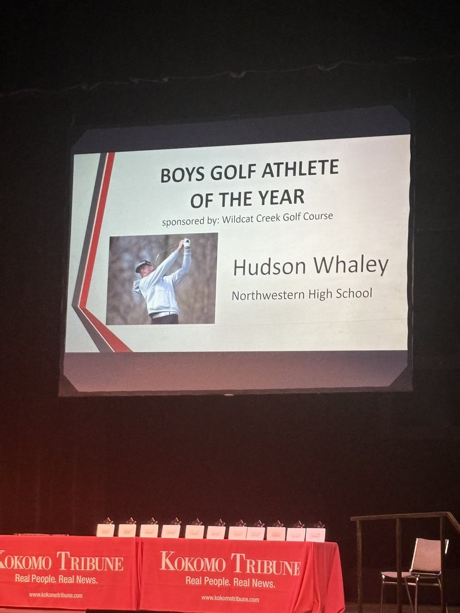 Golfer of the year two years running! Proud of you Hudson Whaley!