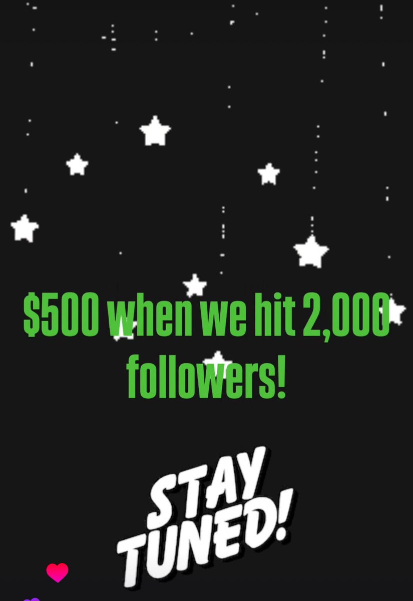Let’s hit that 2K milestone on IG! 🚀
Appreciate the support 🙏🏾

Help me run it up to 2,000 followers and I’m blessing one lucky person with $500💰

Might even turn it into a $1,000 drop 👀🔥

Follow here 👉🏾 tinyurl.com/JVandyIG