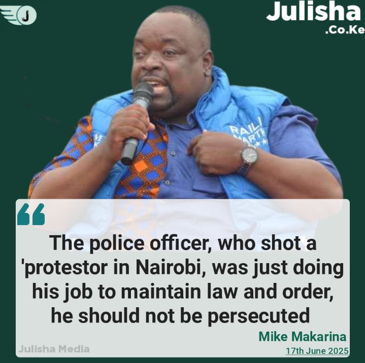 Goddie_Ke's tweet photo. Mike Makarina ; The police officer who shot a Protestor in Nairobi was doing his job to maintain law and order https://t.co/Rtg8RnuPkE