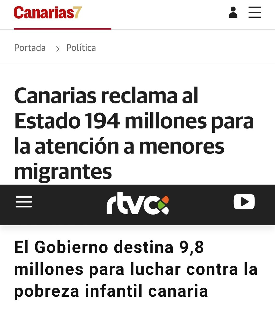 🇸🇳🇲🇦 5.500 MENAs, 194 millones.

🇪🇸🇮🇨 158.000 menores en pobreza o riesgo de pobreza, 9,8 millones.

➡️ Las prioridades están claras.