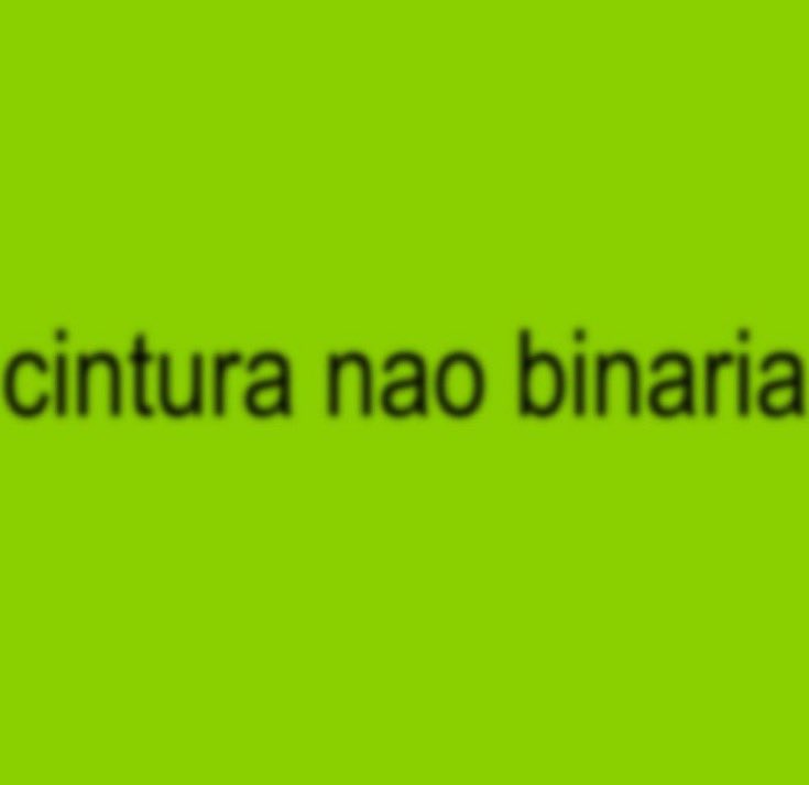 não binários no topo!