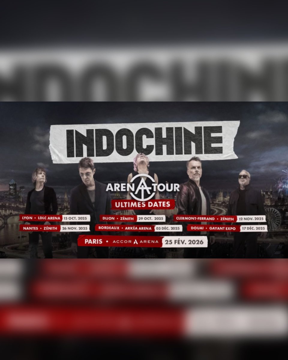 𝟏 𝐌𝐈𝐋𝐋𝐈𝐎𝐍 𝐃𝐄 𝐁𝐈𝐋𝐋𝐄𝐓𝐒 𝐕𝐄𝐍𝐃𝐔𝐒 🔥 Une tournée sensationnelle, 4 dates par semaine… l’Arena Tour bat le record absolu de billets vendus sur une tournée !🤯

Et pour l’occasion, 7 nouvelles dates ont été ajoutées… 🤩 

🎟️ Mise en vente demain, 18 juin à 10h.