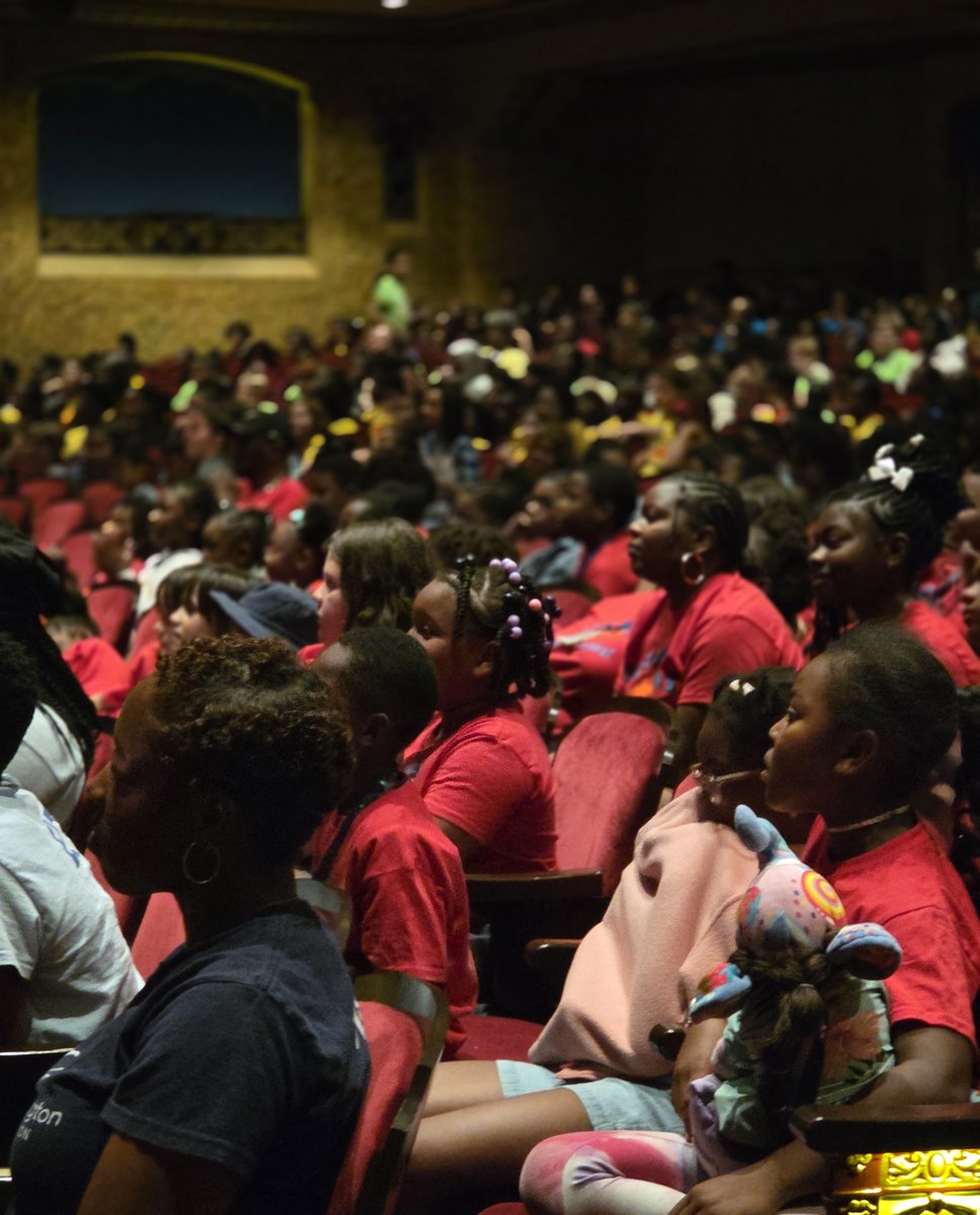 Let the summer camp fun begin! It's just Day 2 &amp; campers are already off to an exciting start. Enrichment doesn't always have to be face-down in books. There's also 'the theater', the Florida Theater! This 1-man show kept the campers engaged, enthralled, &amp; animated. #summercamp