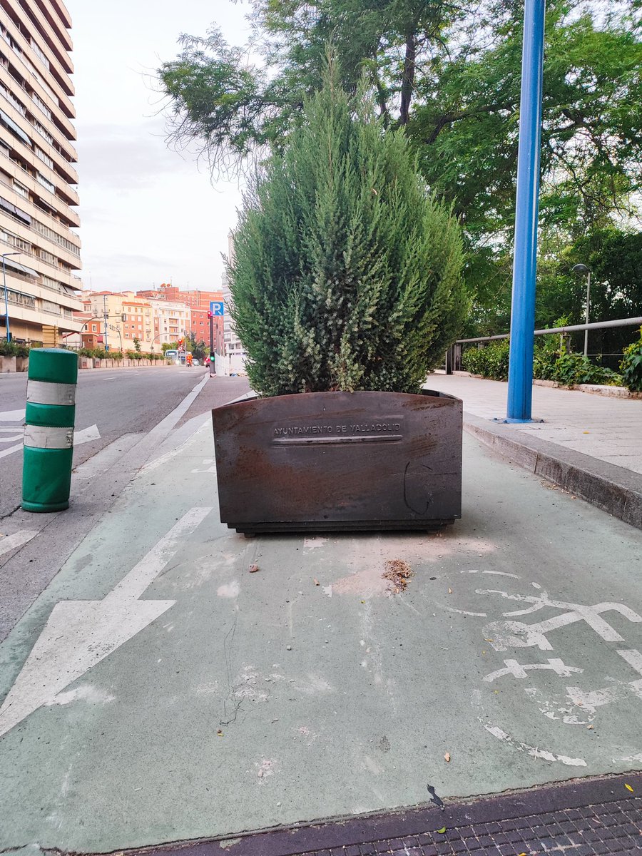 Jorge_J_Rolo's tweet photo. Es muy necesario poner esto en mitad de un carril ciclista, no@AyuntamientoVLL? Luego nos llevaremos las manos a la cabeza cuando algún ciclista se estampe ahí...por cierto está en paseo Isabel la católica a la altura del puente, un sitio ideal.

#valladolid #carrilbici #bici https://t.co/hDJnvx9Gl5