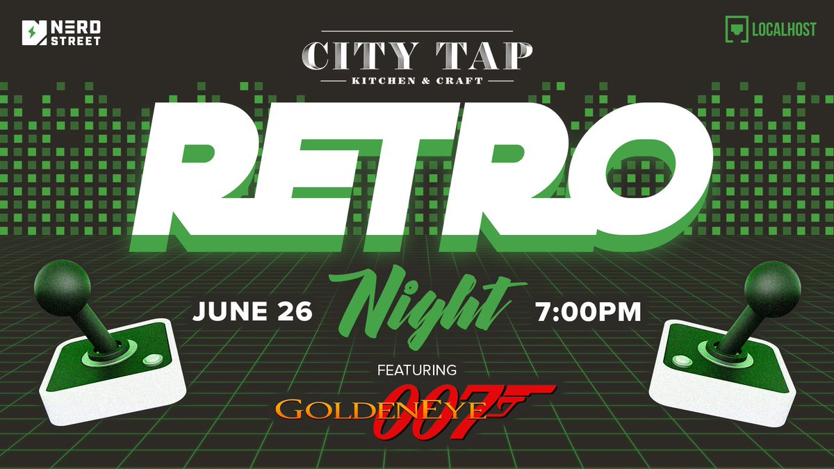 Kyle MacFarland (@kylemac386) on Twitter photo Friendly reminder next Thursday at City Tap House in Logan Square <a href="/LocalhostPhilly/">Localhost in Philadelphia</a> will be sponsoring a retro night at their venue.
There will be specials on food and drinks throughout the evening and we will have a special 007 Goldeneye tournament.
Sign up at Friendly reminder next Thursday at City Tap House in Logan Square <a href="/LocalhostPhilly/">Localhost in Philadelphia</a> will be sponsoring a retro night at their venue.
There will be specials on food and drinks throughout the evening and we will have a special 007 Goldeneye tournament.
Sign up at