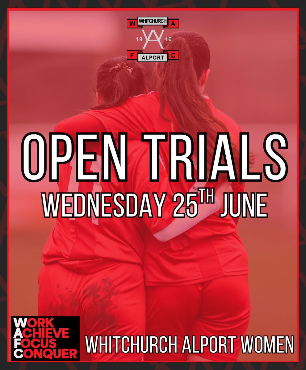 📣 25/26 PLAYER RECRUITMENT 📣 

Are you an experienced player looking for a new club, new challenge or fresh start?

If so please get in touch and join us for our open training session next Wednesday!🫵🏼 

📸 <a href="/tallboyimages/">Craig Thomas</a> 

forms.gle/8venFvpLjQ8upP…

🟥⬜️#WeAreAlport