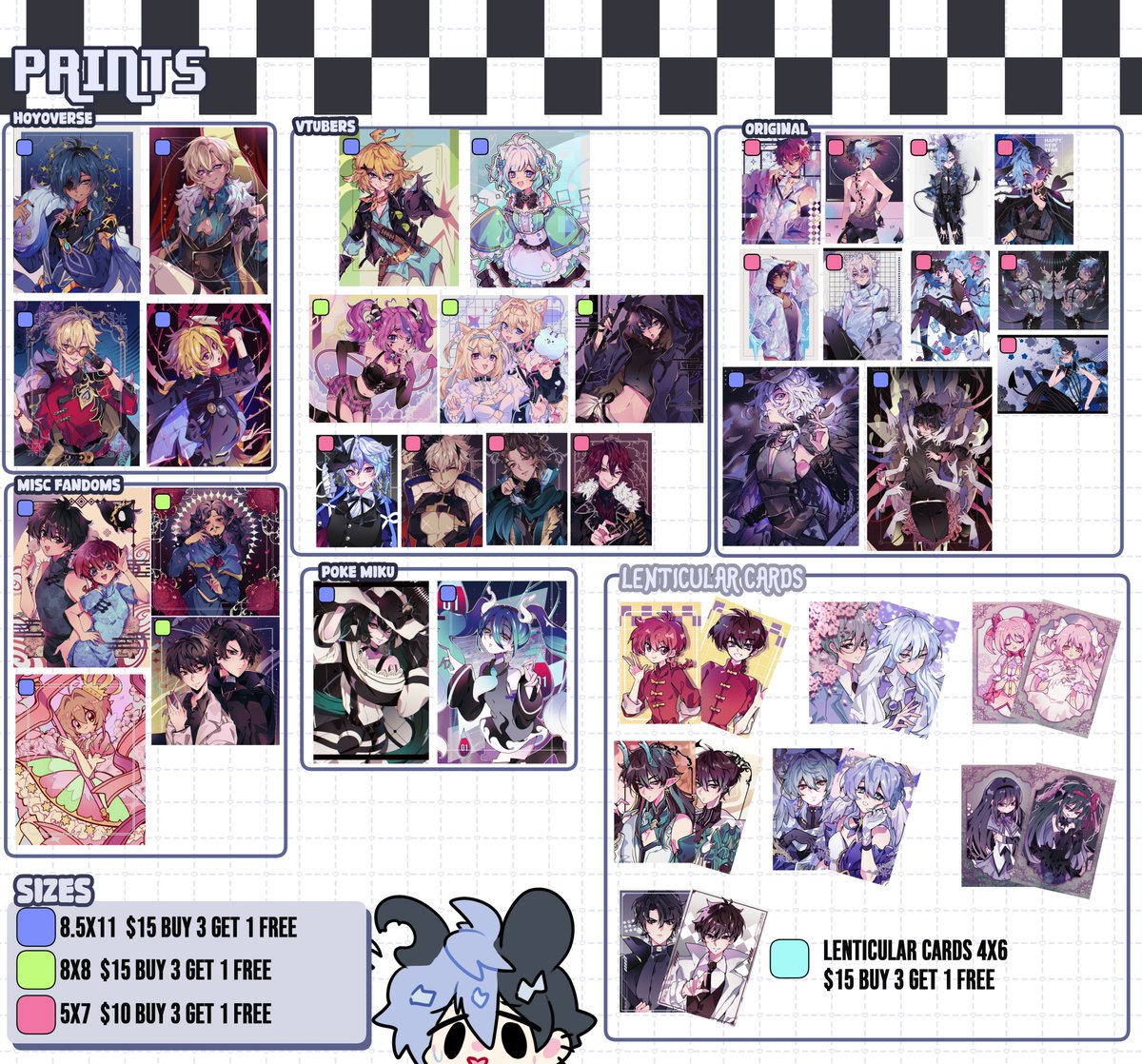 acidicchocoo's tweet image. Hello made my very first catalogue for AX 2025 🙇A lot of stuff I&apos;ve never made before, I&apos;ll be at G32!

I&apos;ll have: Dungeon Meshi, ALNST, LADS, Vocaloid, HSR, ZZZ, vtubers, OC and more

[ #ArtistAlley #AnimeExpo #AX2025 #AX2025ArtistAlley #AXArtistAlley2025 #AXCatalog ]