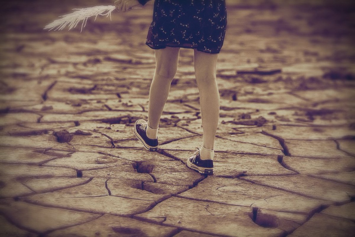 AnnaHibernum's tweet photo. Camino descalza por dentro, sobre  esas grietas que a veces dan miedo, que parecen ocultar un abismo infinito, pero que algún día serán cicatrices cerradas, incluso a veces, olvidadas.
#escribiresvivir #escribirtodoslosdías #EscribirEsCrear #AnaVillamor #microrelatos https://t.co/MmjVYccIHd