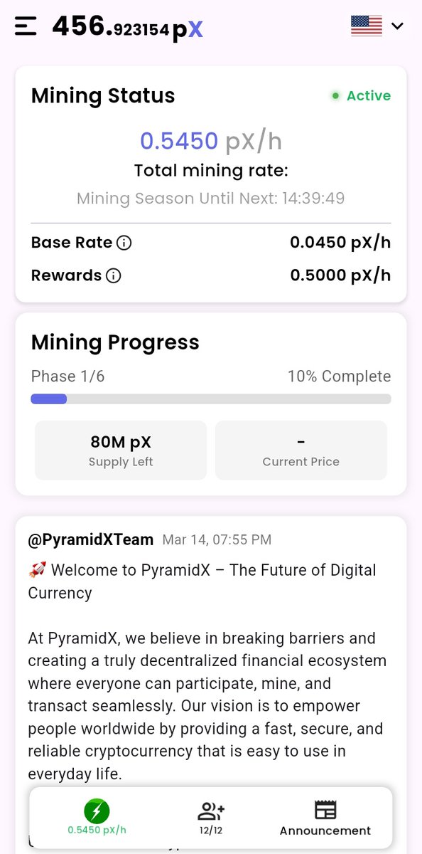 boyable3's tweet image. This is a new alpha u most not miss CALLED PX NETWORK 🚀🚀

Only 80M coins will ever exist 

🔗 pxmine.com
CLICK ON THE LINK 
DOWNLOAD AND SIGN UP 
USE CODE FOR BONUS 
CODE : LCUT9SC
AND STAY ACTIVE     24HRS/DAY 

Let’s grow together 🚀 #pxcoin