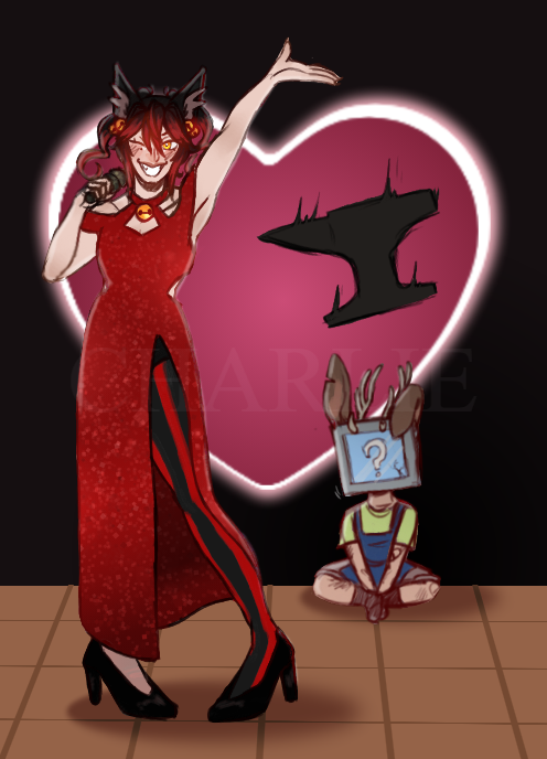 Fifi's Love Finder went great!
(totally didnt get a egg smashed..)
#digitalart #art #spacessmp
