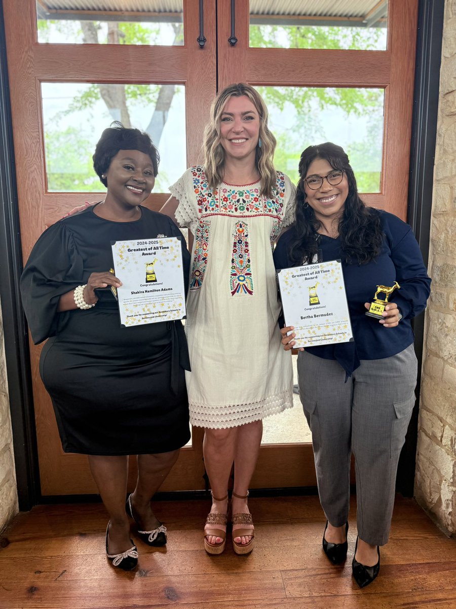 Ashley Binnicker (@mrsbinnicker) on Twitter photo What a joy it is to see your team’s work recognized by campuses. Congrats to <a href="/bermudezAISD/">Bertha Bermudez</a> and Shakira on their <a href="/Secondary_AISD/">AISD Secondary School Leadership</a> GOAT Award! <a href="/AustinISD_CCR/">Austin ISD College and Career Readiness</a> <a href="/AustinISD_ECP/">Austin ISD Early College Programs</a> What a joy it is to see your team’s work recognized by campuses. Congrats to <a href="/bermudezAISD/">Bertha Bermudez</a> and Shakira on their <a href="/Secondary_AISD/">AISD Secondary School Leadership</a> GOAT Award! <a href="/AustinISD_CCR/">Austin ISD College and Career Readiness</a> <a href="/AustinISD_ECP/">Austin ISD Early College Programs</a>