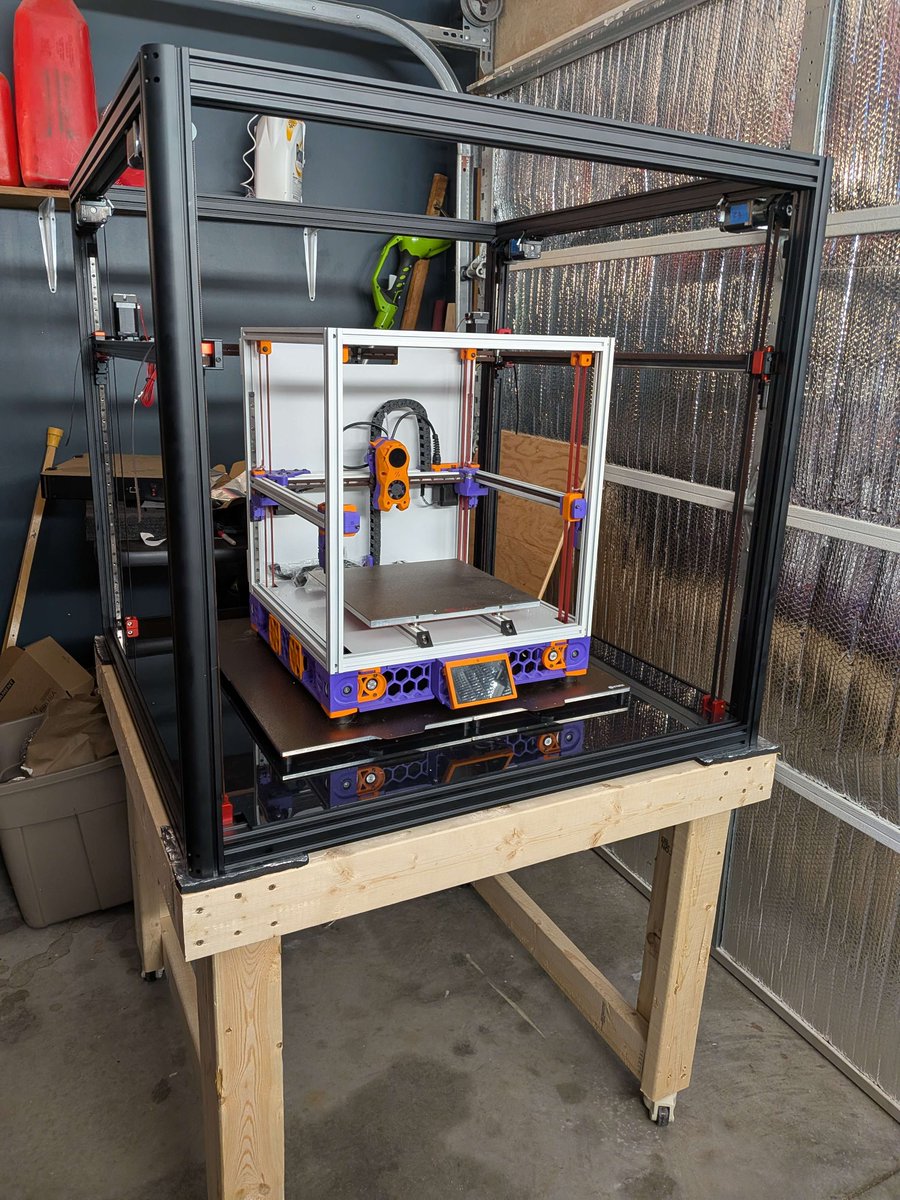 Yo dawg, i heard you like printers....

Cheers to all who joined the stream today, we got the bed installed on the venture XL and just to give it a perspective to its size, thats a 300mm Voron V2.4 on the bed, with room to spare lol