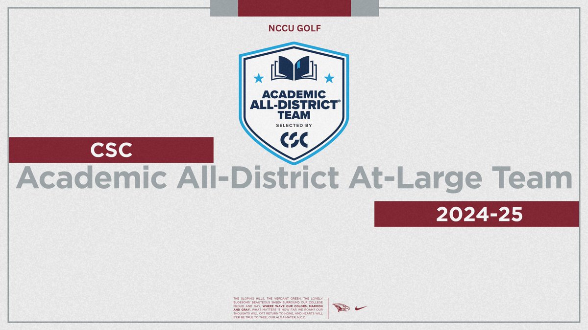 NCCU Athletics (@nccuathletics) on Twitter photo Five NCCU golfers earn <a href="/CollSportsComm/">College Sports Communicators</a> Academic All-District honors! <a href="/necwgolf/">NEC Women's Golf</a> <a href="/necmgolf/">NEC Men's Golf</a> #eaglepride
Story: nccueaglepride.com/news/2025/6/17… Five NCCU golfers earn <a href="/CollSportsComm/">College Sports Communicators</a> Academic All-District honors! <a href="/necwgolf/">NEC Women's Golf</a> <a href="/necmgolf/">NEC Men's Golf</a> #eaglepride
Story: nccueaglepride.com/news/2025/6/17…