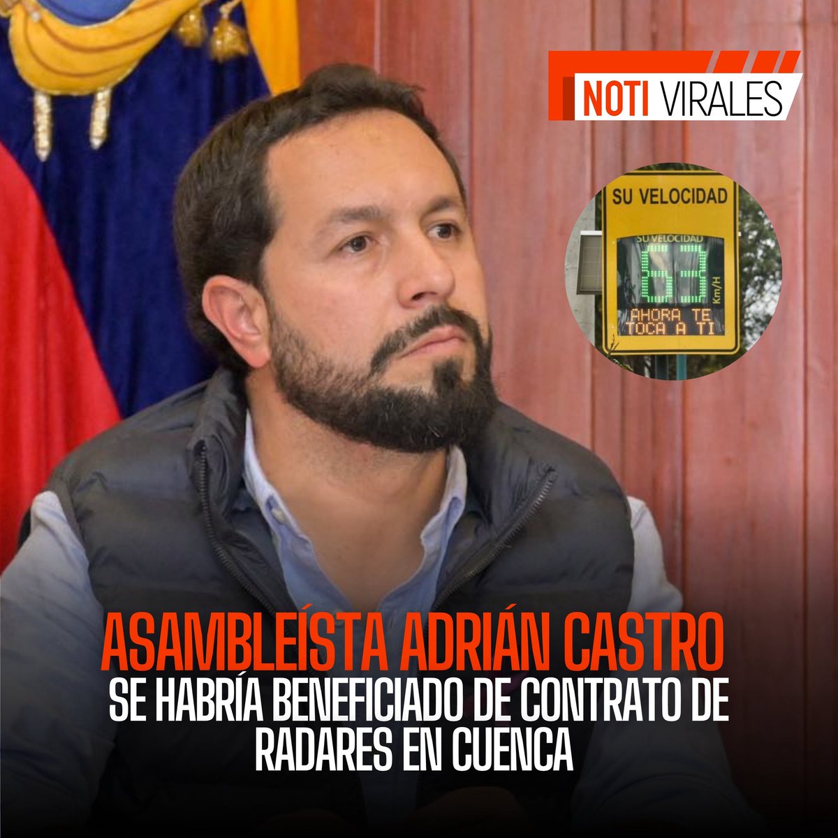 #Azuay
El asambleísta por Azuay, Adrián Castro <a href="/acastropiedra/">Adrian Castro (El ShunGo)</a>, ex director de la ANT, habría recibido dinero por parte de Diego Ordóñez para ejecutar los contratos de radares en Cuenca. La denuncia será pública en los próximos días.