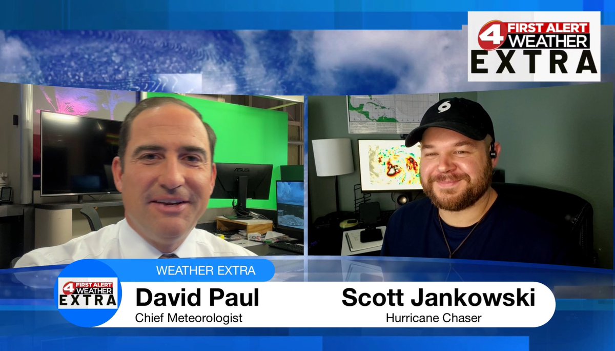 I’m excited to share we have another special guest coming your way on Weather Extra Tuesday evening at 10 pm! Our hurricane chaser Scott Jankowski <a href="/EyewallAddict/">Scott Jankowski</a> is heading to Mexico for the landfall of Erick, expected to be a hurricane as it comes ashore Wednesday night, east of