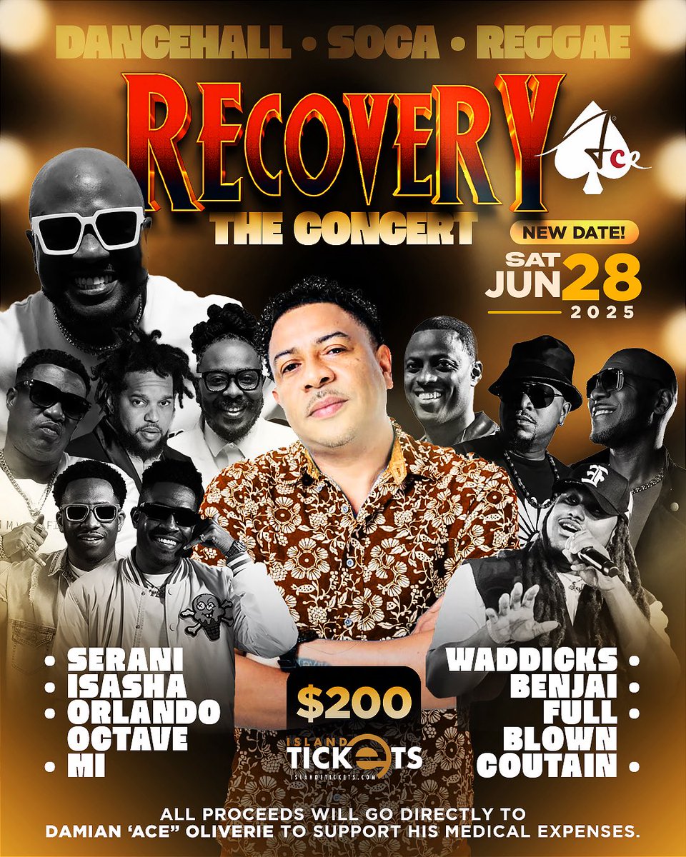TheVillain (@bunjigarlin) on Twitter photo ππππππππ πππ - ππ‘π ππ¨π§πππ«π
New Date π June 28th, 2025
Tickets ποΈ $200.00
Where Dancehall, Soca and Reggae unite for one epic concert..
Featuring live performances from
<a href="/iisasha/">Sasha Hart</a>
<a href="/seranimusic/">New Single: She Cry</a>
@realorlandooctave
@mi_aka_menace
@wadicks_88 ππππππππ πππ - ππ‘π ππ¨π§πππ«π
New Date π June 28th, 2025
Tickets ποΈ $200.00
Where Dancehall, Soca and Reggae unite for one epic concert..
Featuring live performances from
<a href="/iisasha/">Sasha Hart</a>
<a href="/seranimusic/">New Single: She Cry</a>
@realorlandooctave
@mi_aka_menace
@wadicks_88