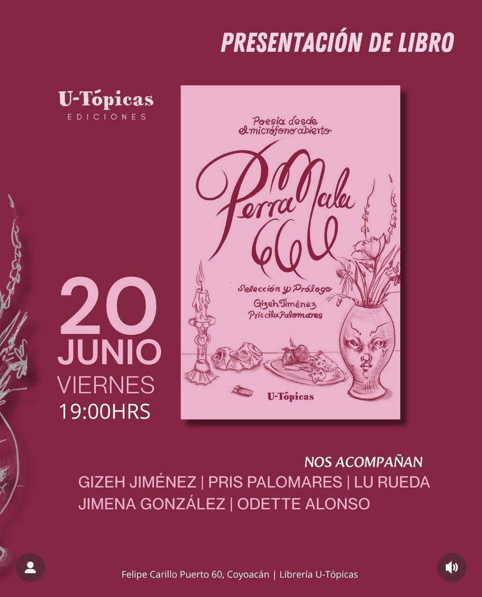 Alex Toledo 👑🏳️🌈 (@alejillotol) on Twitter photo Oigan, tuve el honor de participar en este libro compilatorio de poesía y escritura queer. No saben qué trabajo tan bello. Me encantaría que pudieran acompañarnos en la presentación. Gracias <a href="/Jiseland/">🔥LA GRAN SEÑORA🔥</a> por invitarme. Te veo, te respeto, te quiero. 😎🫰🏻✨ Oigan, tuve el honor de participar en este libro compilatorio de poesía y escritura queer. No saben qué trabajo tan bello. Me encantaría que pudieran acompañarnos en la presentación. Gracias <a href="/Jiseland/">🔥LA GRAN SEÑORA🔥</a> por invitarme. Te veo, te respeto, te quiero. 😎🫰🏻✨